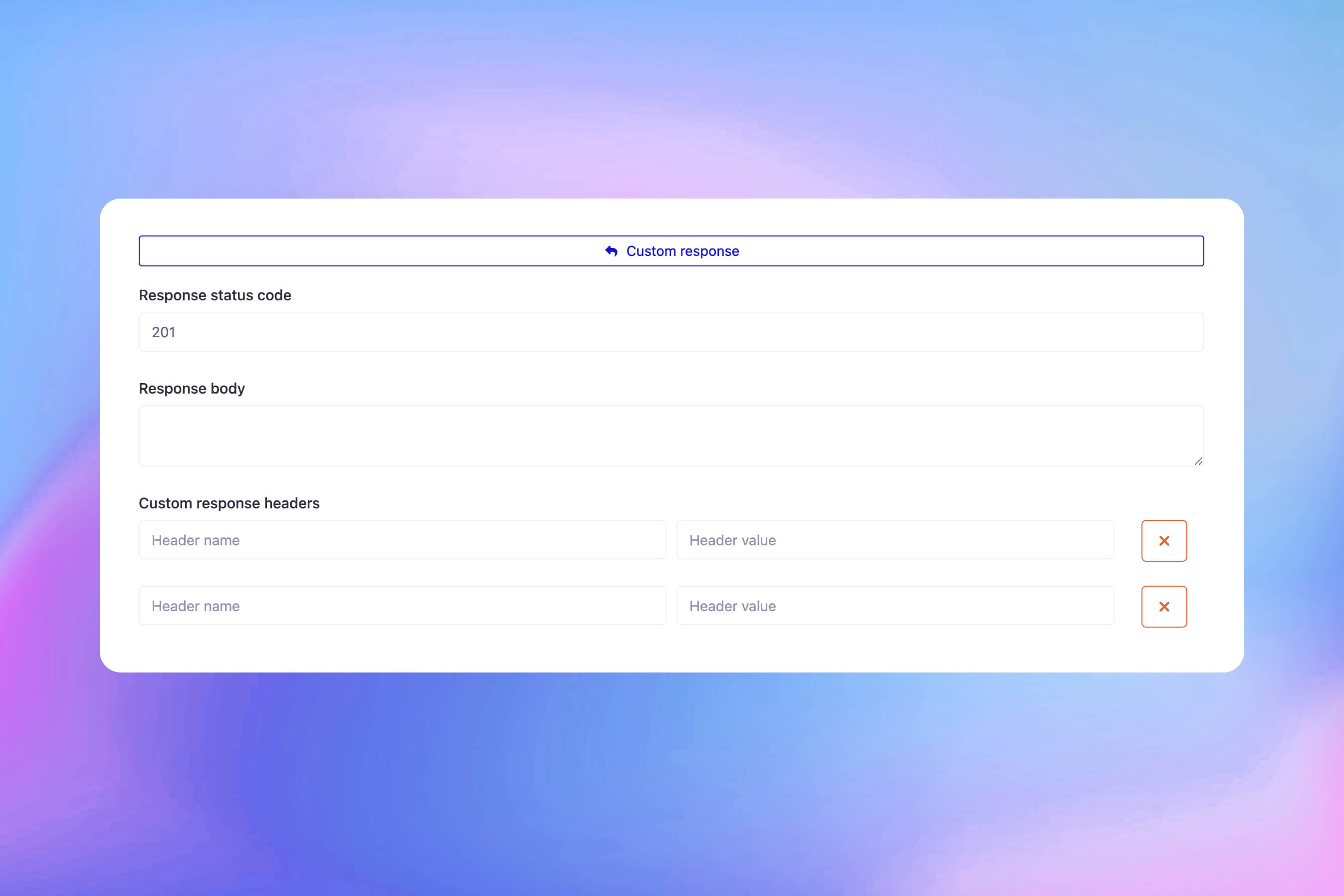 Captura de tela do recurso de verificação de respostas HTTP personalizadas